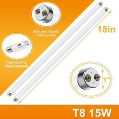 LUCKY HERP T8 15W UVB 10.0 Reptile Light, 18inch UVA UVB Reptile Light Bulb 2 Pa