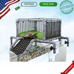 Elevated Turtle Basking Platform with Ramp for 75/90/125 Gallon Tanks