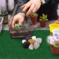 Turtle Basking Platform with Simulated Turf for Fish Tank Climbing 1 Set