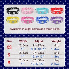 Rhinestone Flower Dog Collar, Bling Crystal Diamond Sparkling PU Leather Coll…