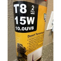 T8 15W UVB 10.0 Reptile Light, 18inch UVA UVB Reptile Light Bulb 2 Pack, Fluo…