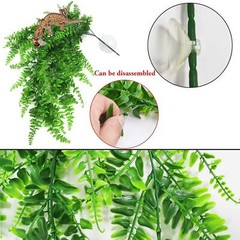 Bearded Dragon Hammock Reptile Lounger Reptiles Plants Hanging Fake Vines Boston