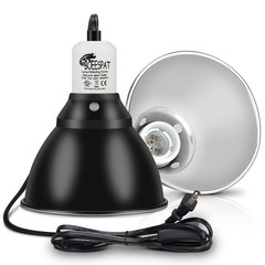 Reptile Lamp Bulb Fixture 5.5 Inch Deep Dome with Switch – Ideal for 60W/75W/…