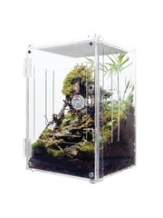 Herpcult Acrylic Reptile Terrarium Gecko Spider Front Open Enclosure Small