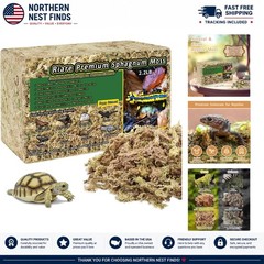 2.2LB Sphagnum Moss – Ideal Natural Bedding for Reptiles and Amphibians