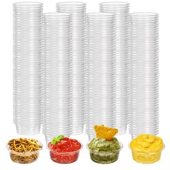 500 Pack Gecko Food and Water Cups, 0.5 oz Small Plastic Gecko Feeding Dish R…