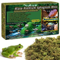 21 OZ Premium Sphagnum Moss for Reptiles- 50QT Natural Live Moss Reptile Moss…
