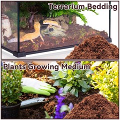 2 Pack Coconut Fiber Substrate, Natural Coco Coir Bedding for Reptiles Turtle…