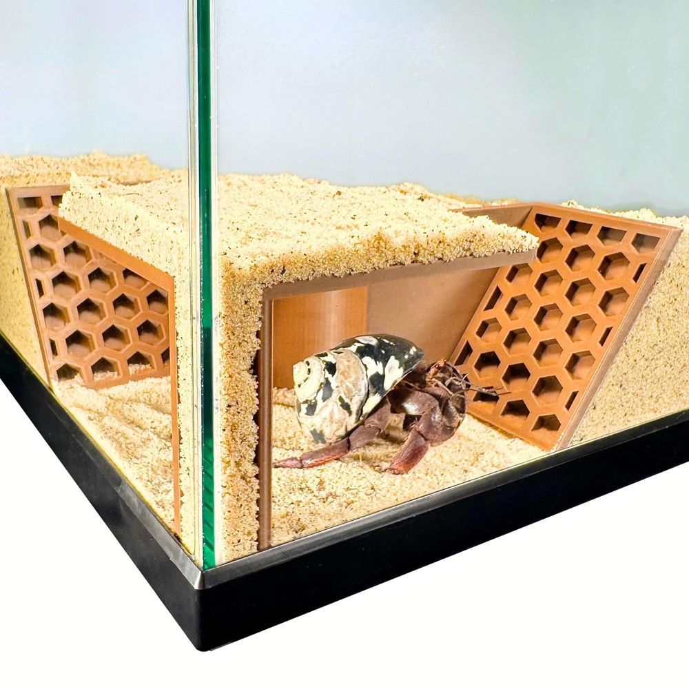 Hermit Crab Underground Tunnel Cave Corner Climbing Tank Decor Hideout Habitat