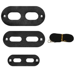 3Pcs Reptile Lizard Harness Durable Black Pet Leashes for Small Pets