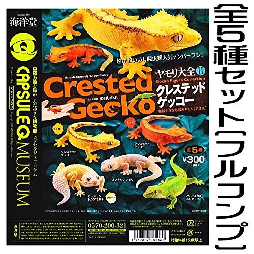 capsuleQ Gecko Encyclopedia 2 Crested Gecko [Complete set of all 5 types]