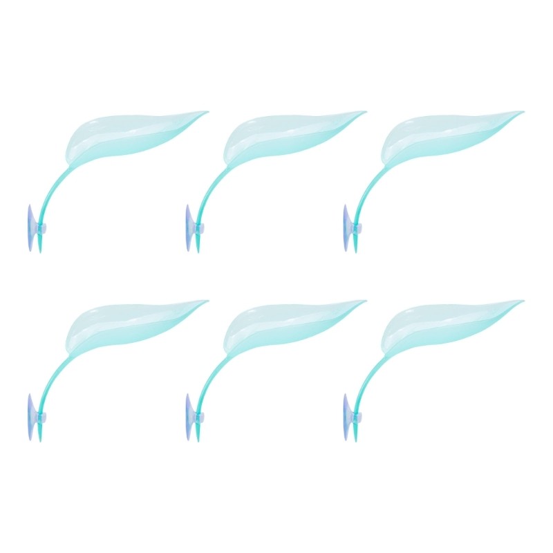 6PCS Leaf Resting Bed Basking Platform Leaves For Reptiles Tanks Habitats Decors