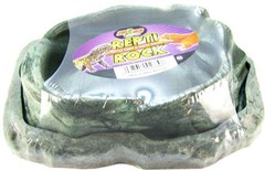 Zoo Med Combo Reptile Rock Food and Water Dish, Medium (Pack of 1), Brown