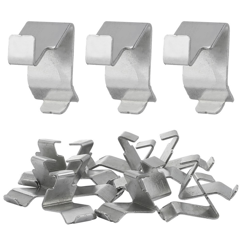 12Pcs Metal Shelf Clip Plated Silver Cabinet Shelf Supports Strong Easy Install