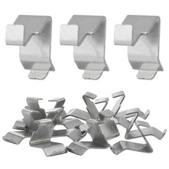12Pcs Metal Shelf Clip Plated Silver Cabinet Shelf Supports Strong Easy Install