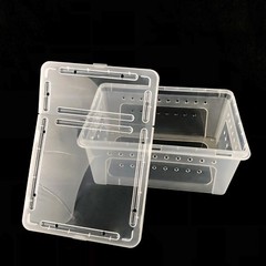 10x Breeding Box Feeding Case Reptile Transport Gecko Lizard Spider Insect Cage