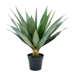 2.6FT Artificial Spiked Agave Plants Tall,32″Fake Silk UV Resistant Plants wi…