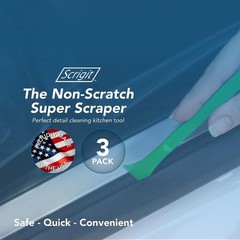 Scrigit Scraper Wide Blade No-Scratch Plastic Scraper Tool, 3 Pack – The Hand…