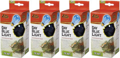 Incandescent Day Blue Light Bulb for Reptiles 75 Watt – Pack of 4