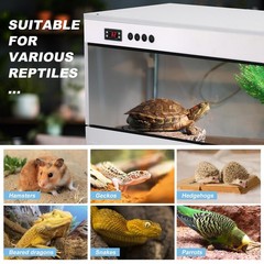 Reptile Terrarium Enclosure W/Thermostat 39X16X16″ Snake Lizard PVC Pet Habitat