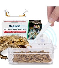 GeeKoit Anti-Missing Feeder & Reptile Nightlight Tweezer