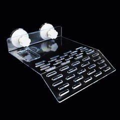 Turtle Habitat Platform 9.45 Inch Clear Acrylic Basking Space for Active Turtles