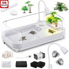 Complete Turtle Tank Kit W/ UVA UVB Lamp Water Pump Accessories Ideal Reptiles