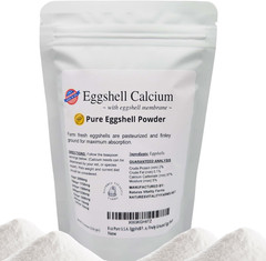 8 Oz Pure U.S.A. Eggshell Powder for Dogs/Cats, Finely Ground, Calcium Supplemen