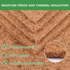 Reptile Tortoise Carpet Natural Coconut Fiber Mat Chicken Nesting Box Pads Hens