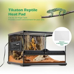 Adjustable Reptile Heat Pad – Under Tank Heater for 10-40 Gallon Terrarium, Mat