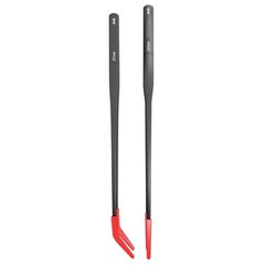 Ergonomic Pair of Curved Straight Tip Feeding Tongs for Reptile Care Maintenance