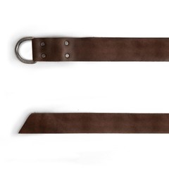 Hide & Play, Leather Medieval Belt with Half Ring Closure, Renaissance Style,…