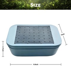 Zmiyivara Mealworm Breeding Kit, Live Feeder Worm Farm for Reptiles, blue