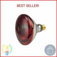 BONGBADA 2 Pack 250W Red Heat Lamp Infrared Bulbs Heavy Duty PAR38 Glass Lamp fo