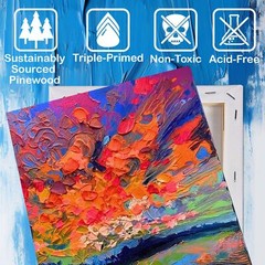 Blank Canvases for Painting with 11×14 inch, 8 Packs Stretched Canvases for A…