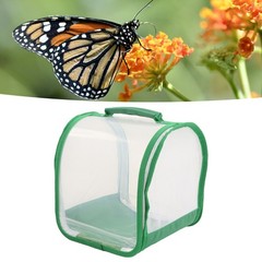 Insect Habitat Cage 360 Degree Full Transparent Portable Folding Insect Mesh Cag