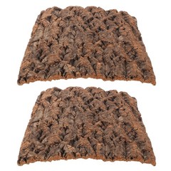 2Pcs Cork Bark Terrarium Background Natural Texture Reptile Habitat Decor