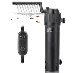 hygger 4-in-1 Submersible U-V Filter Pump, Internal Green Water Killer with T…