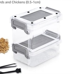 MUCOHO Mealworm Breeder Kit Live Mealworm Feeder for Reptiles Birds Chickens