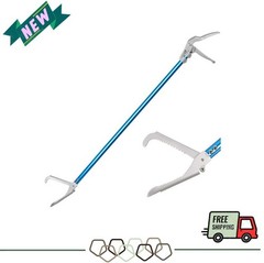 60″ Snake Tong, Aluminum Alloy, Wide Jaw, Lock Handle