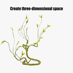 Reptile Vines, Flexible Jungle Climbing Vines Terrarium Plastic Plants and Leave