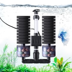 AQQA Electric Sponge Filter for Aquariums – Dual Bio & Mechanical Filtration,…
