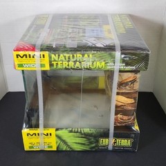 Exo Terra Mini Natural Terrarium 12x12x12 New Advance Glass Reptile Habitat