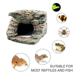 Reptile Rock Basking Platform, Gecko Hide Cave Hiding Place, Snake Cave and H…