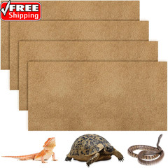 4 Pcs Reptile Carpet Pet Terrarium Floor Liners Bedding Substrate Liner Supplies