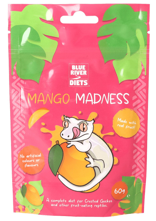 BLUE RIVER DIETS – MANGO MADNESS 60G – COMPLETE DIET FOR CRESTED GECKOS