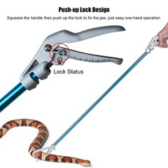 IC ICLOVER 52 Inch Aluminum Alloy Snake Tongs, Professional Standard All-in-One