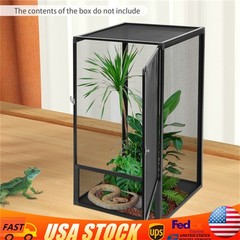 Freestanding Reptile Pet Feeding Net Box Aluminum Alloy Feeding Net Box 80cm