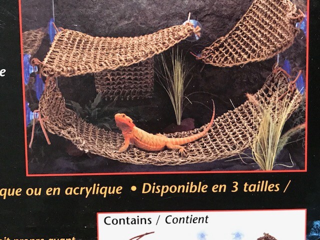 LM Penn Plax Reptology Natural Lizard Lounger Large – (14″L x 14″W)