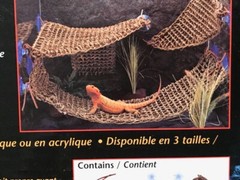 LM Penn Plax Reptology Natural Lizard Lounger Large – (14″L x 14″W)
